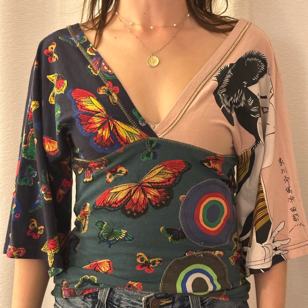 Desigual Japanese Butterly Top